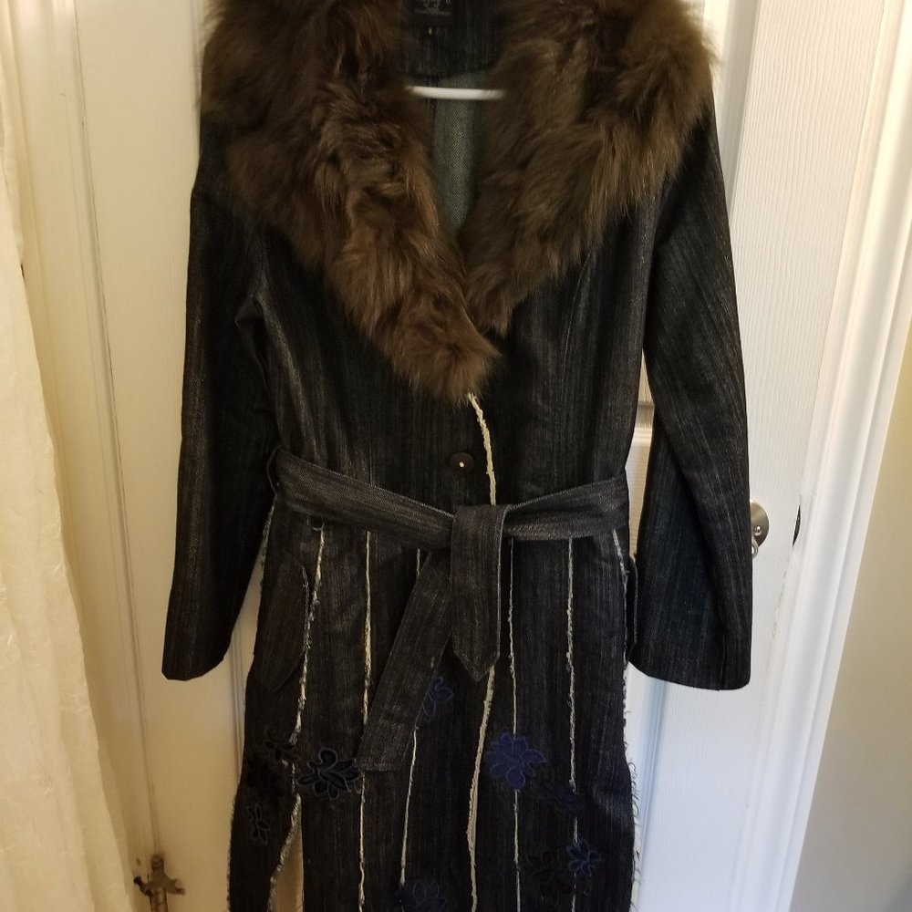 Trendy denim coat